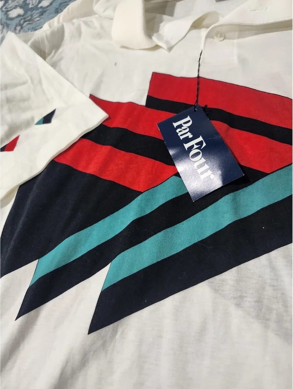 vintage Par Four brand men's polo shirt Golf Size Large Tall
